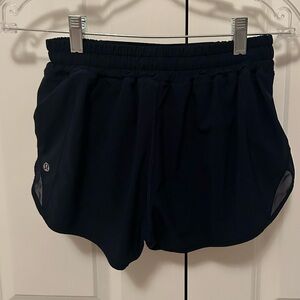 Navy lululemon hotty hot short